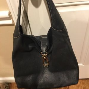 Soft buttery navy leather Dooney and Burke